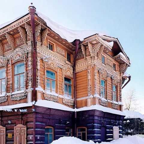 Tomsk house) - Tomsk, House, Wooden architecture