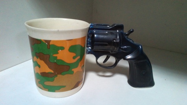 Service weapon of an officer of sofa troops - Danger, Coffee, Tea, Кружки, Weapon, Sofa troops, My