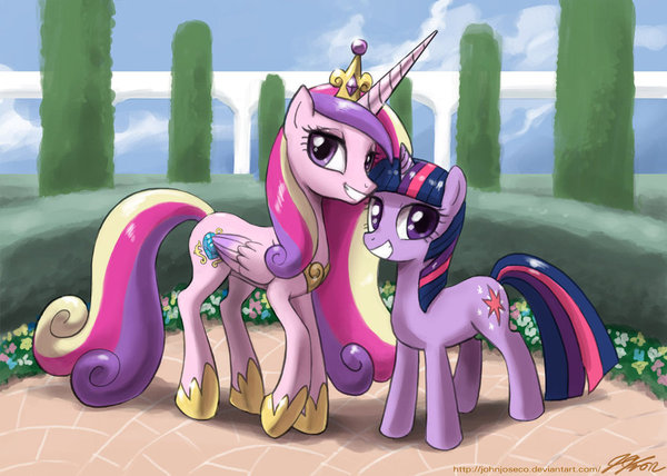 Twilight and Princess Cadance - My Little Pony, PonyArt, Twilight sparkle, Princess Cadance, John Joseco