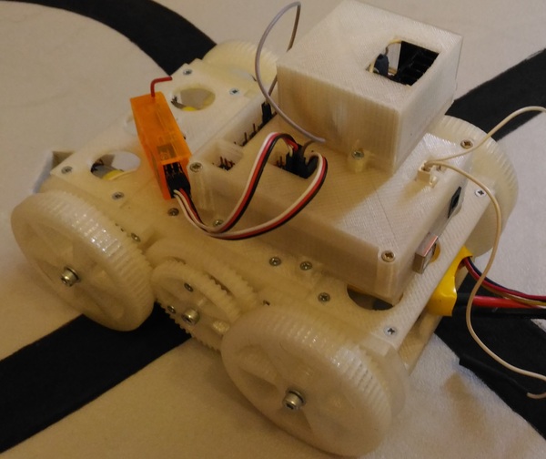 Another homemade platform for the Arduno robot. - My, Arduino, Robotics, , 3D печать, 3D printer, 3D Editor, Video, Longpost