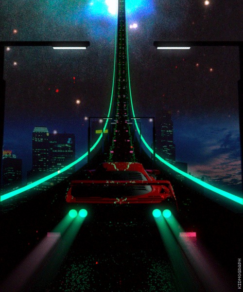 Gif synthwave Synthwave, , , Retrowave