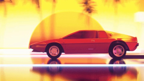 Gif synthwave Synthwave, , , Retrowave