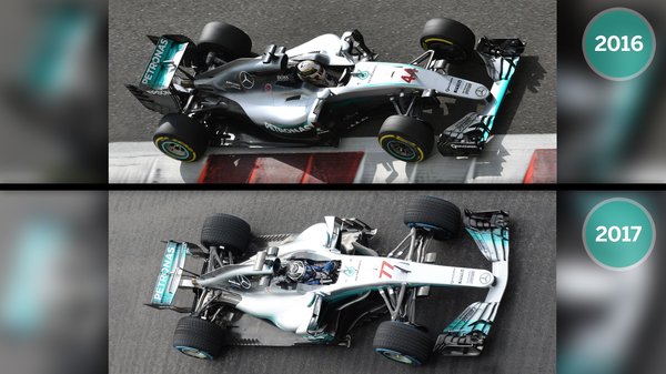 Differences in the appearance of Mercedes cars of the past and current seasons - Formula 1, Bolide, Mercedes, Mercedes, Aerodynamics, Differences, Engineering