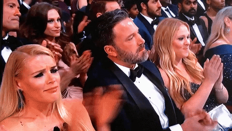 Ben Affleck's reaction to his brother Casey's Oscar win. - Oscar, Ben Affleck, Brothers, GIF