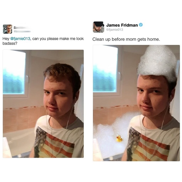 Плохиш - James Fridman, Джеймс Фридман, Отфотошопьте