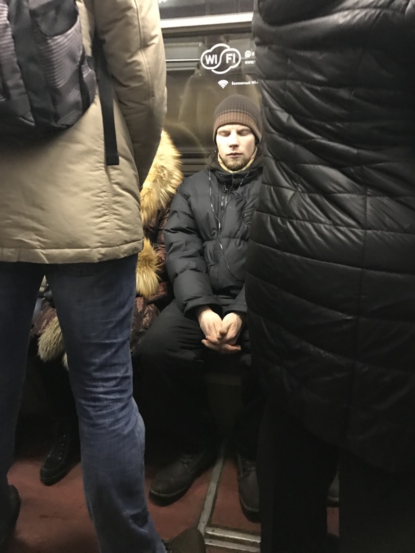 Eisenberg in the Moscow Metro - My, Jesse Eisenberg, Metro