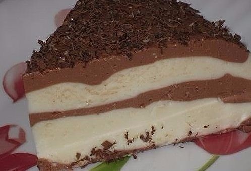 Light chocolate curd dessert - My, , Bakery products, Dessert, Preparation, Recipe, Yummy, Just, 