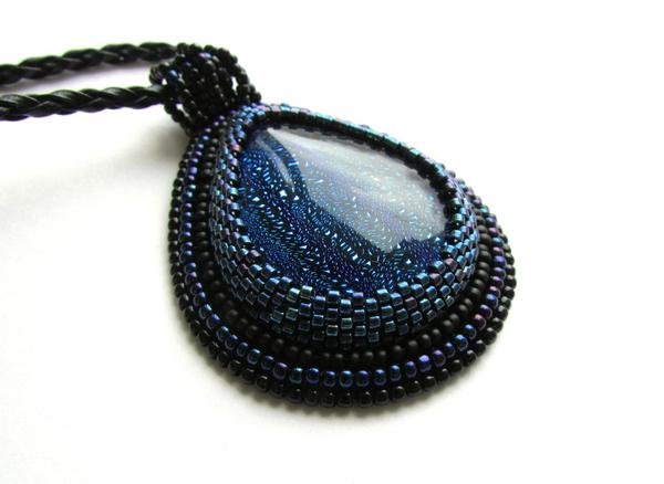 Pendants with dichroic glass - My, Handmade, Pendant, Beads, Bead jewelery, , , Handmade, Longpost