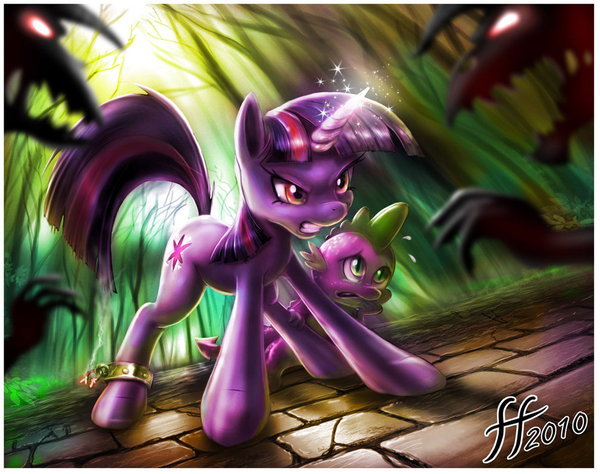 Twilight's Battle - My little pony, PonyArt, Twilight sparkle, Spike