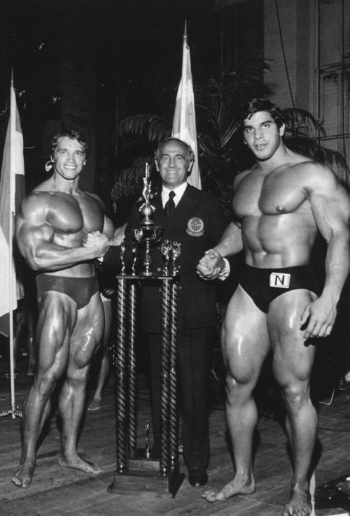 Arnold Schwarzenegger and Lou Ferrigno, 1970 - Arnold Schwarzenegger, Lou Ferrigno, 1970, Muscle