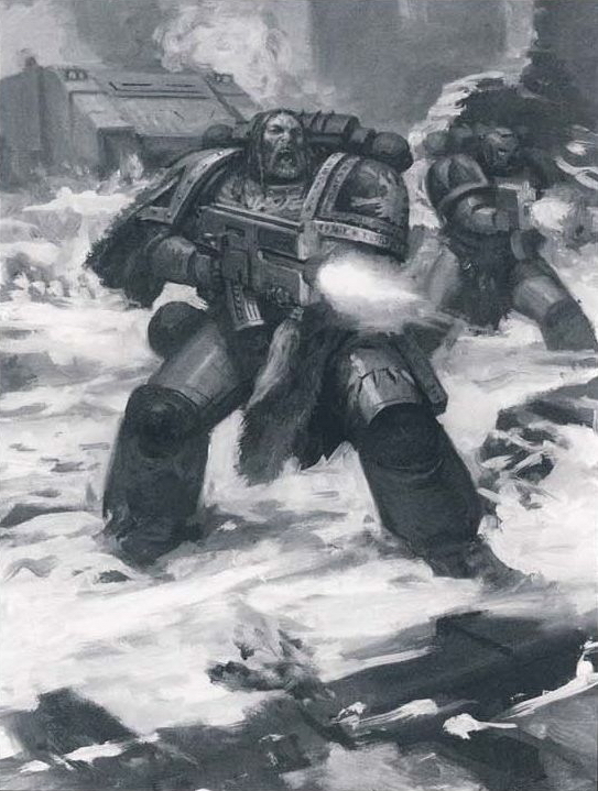 Космоволки - Space wolves, Warhammer 40k, Old Warhammer, Космодесант, Wh Art, Длиннопост