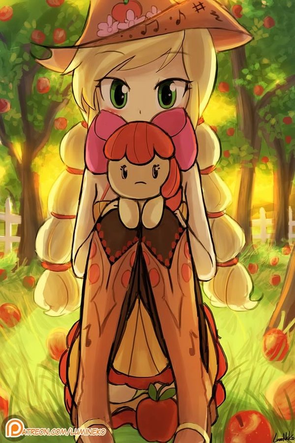 Cutie Applejack My Little Pony, Equestria Girls, Applejack, Applebloom, MLP Edge, Lumineko