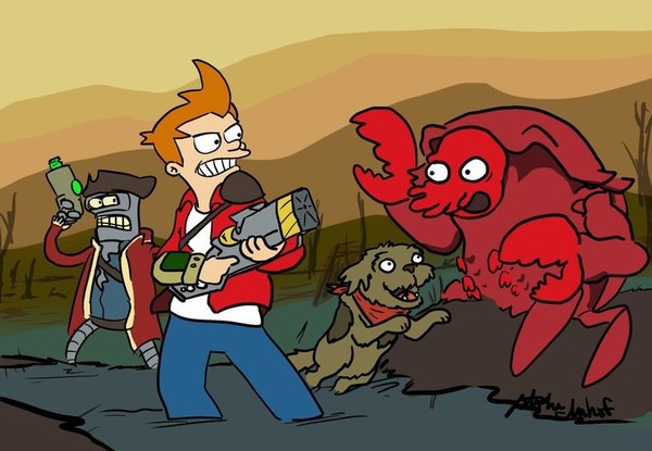 In an alternate universe - Fallout, Futurama, Alternate universe