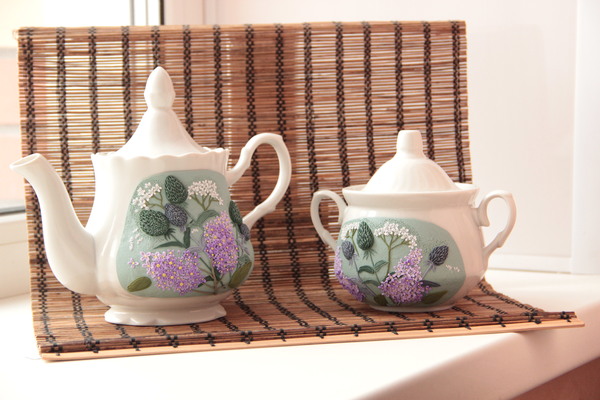 Gift for March 8th - My, Kettle, Sugar bowl, Handmade, Polymer clay, Presents, March 8, Longpost