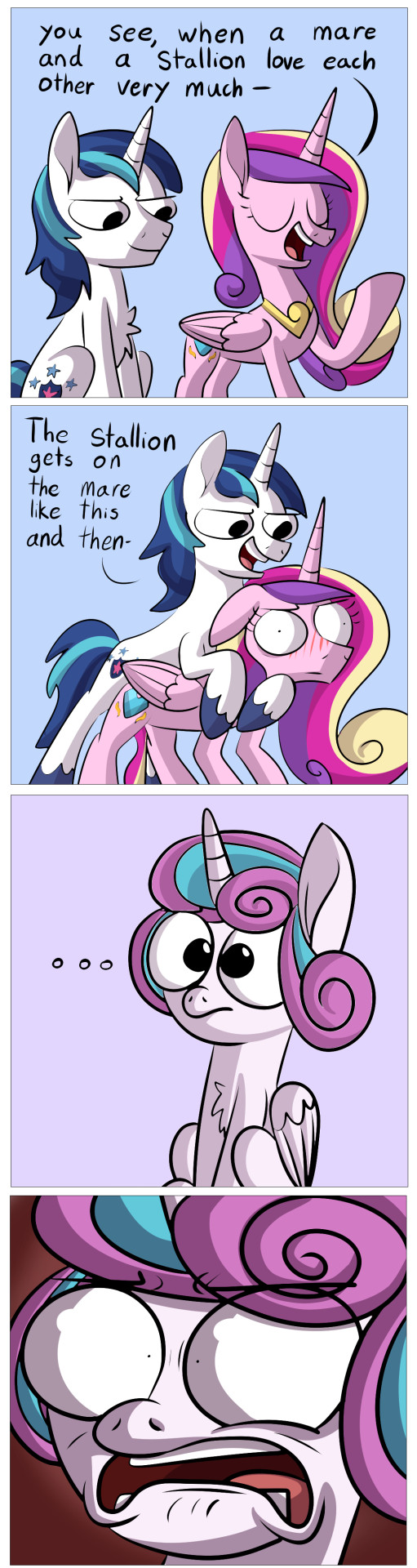 Pistils and Stamens. - NSFW, My little pony, Flurry heart, Shining armor, Princess cadance, MLP Suggestive, Comics, Longpost, Shipping