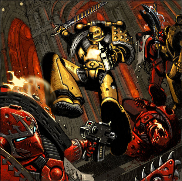   , Wh Art, Warhammer 40k, Imperial Fists, 