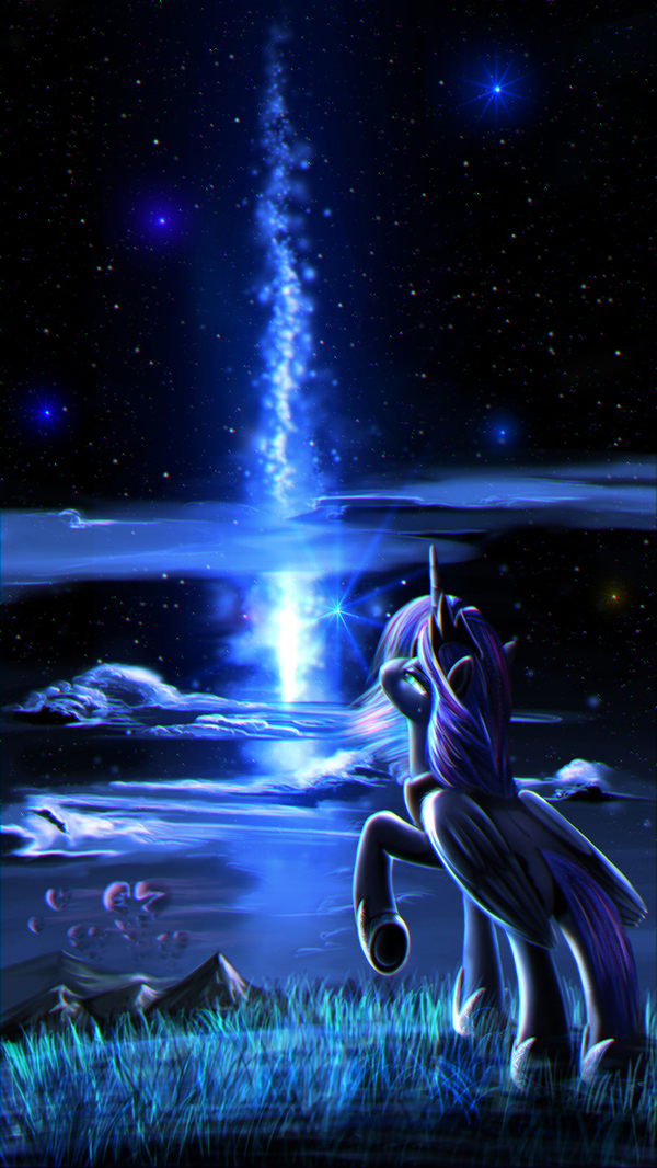 Fading away - My Little Pony, PonyArt, Princess Luna