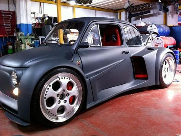 Fiat 500 with 6.2 liters. V12 engine from Lamborghini Murcielago and 580 hp. vk- AUTO-MOTO life - Lamborghini Murcielago, FIAT 500, Tuning, 