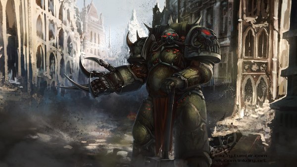 Plague Marine - Warhammer 40k, Chaos, , Death guard, Plague marine, Wh Art