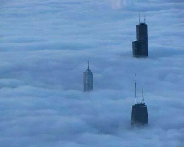 Cloudy Chicago. - USA, Clouds, Chicago