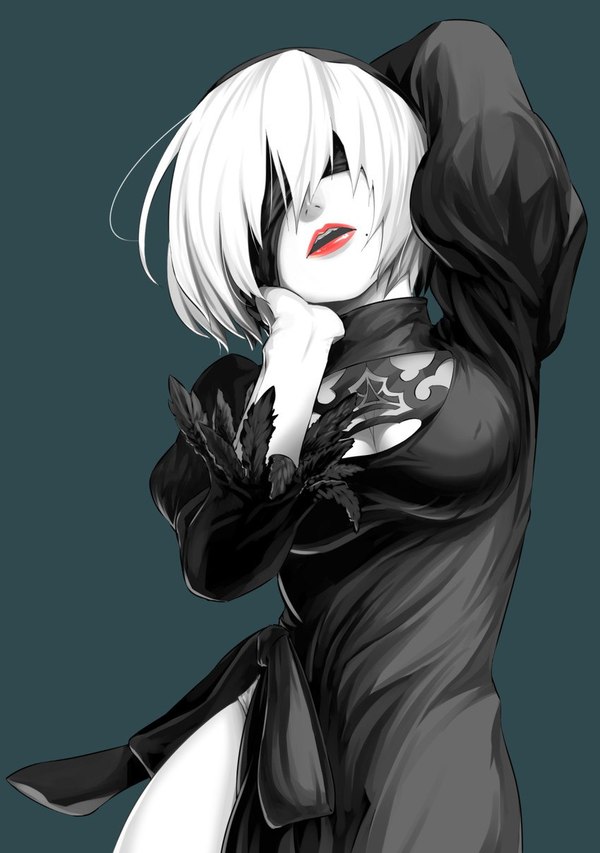 Nier - NSFW, NIER, NIER Automata, Anime Art, Арт, Игры, Game Art, Yorha unit No 2 type B, Длиннопост