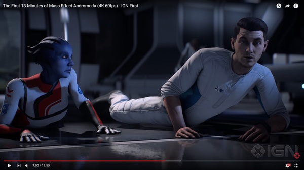 New face animation from the latest Mass Effect Andromeda trailer - My, , Games, Mass effect, Mass Effect: Andromeda