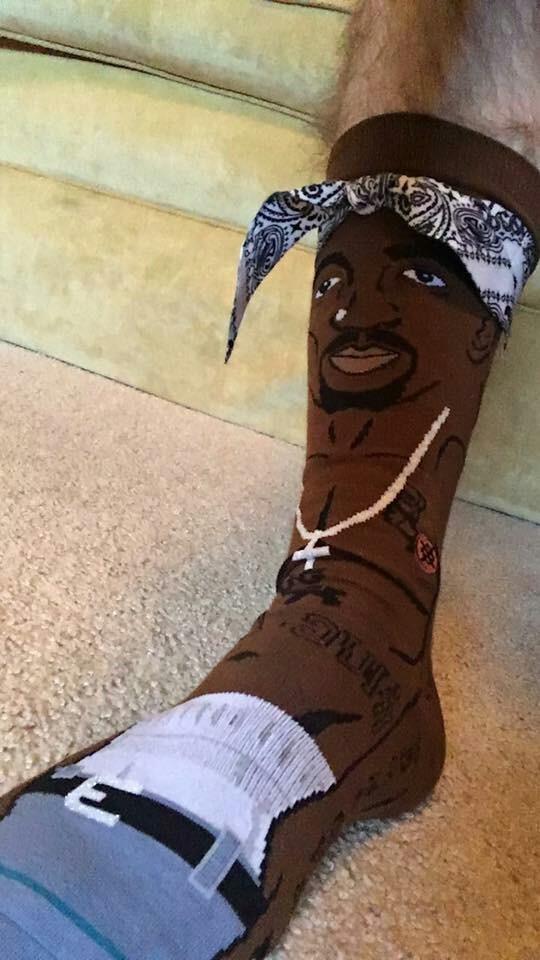 Gangsta socks. - Socks, Gangsters, Tupac shakur, Spent