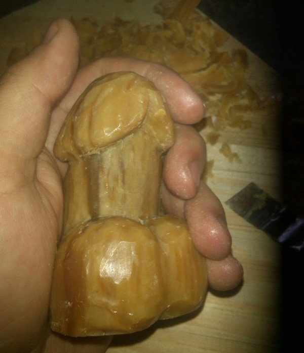 Handmade figurine - NSFW, My, Soap, Penis, Handmade, Longpost