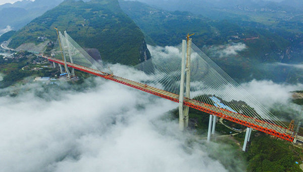 Chinese craftsmanship record the world's tallest bridge - , , , Record, Longpost, Bridge