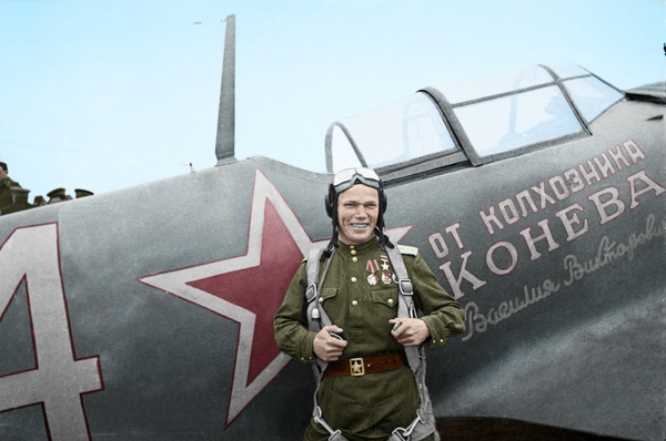 My first colorization. - My, Colorization, My, The photo, Ivan Kozhedub, the USSR