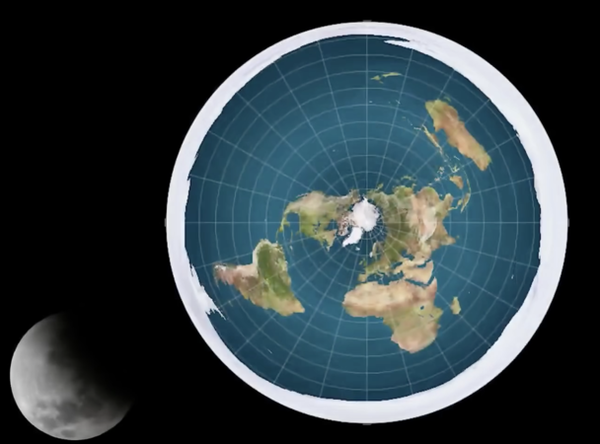 Фотография плоской земли 1972 года