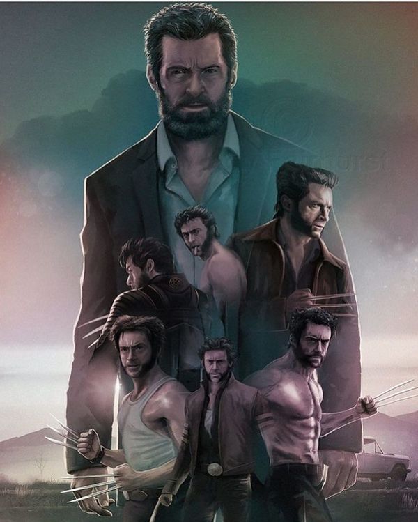 Great art with the evolution of Wolverine - Art, Logan, Wolverine, Hugh Jackman, Marvel, Wolverine X-Men, Wolverine (X-Men)