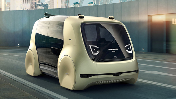 VW came up with a car without a steering wheel and pedals - New items, Drone, Longpost, Volkswagen