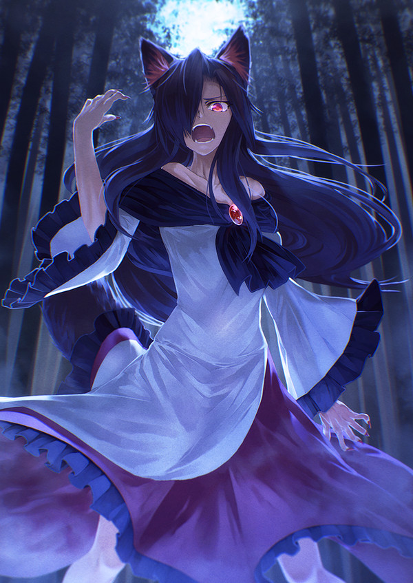 Imaizumi , , Anime Art, Touhou, Imaizumi Kagerou, Animal Ears