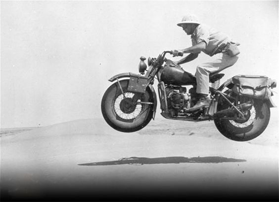 1942 Harley Davidson XA - Desert Motorcycle - Moto, The photo, Retro, Interesting