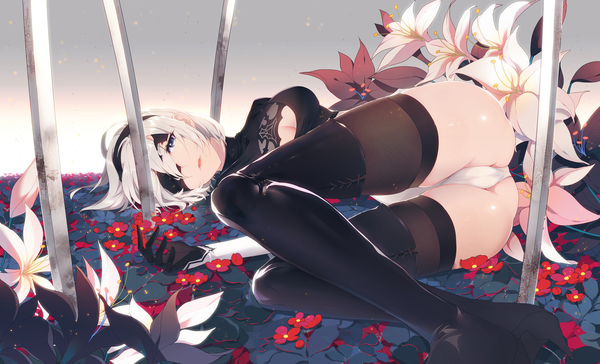 YoRHa No.2 Type B - NSFW, Аниме, Anime Art, NIER Automata, NIER, Игры