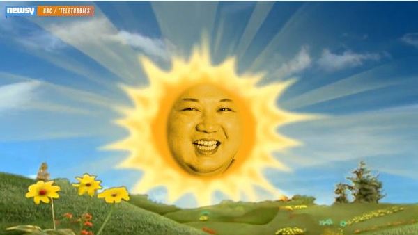 Dawn in North Korea. - Kim Chen In, Sunrise, Morning, North Korea, Humor, Memes, Paint, Fresh