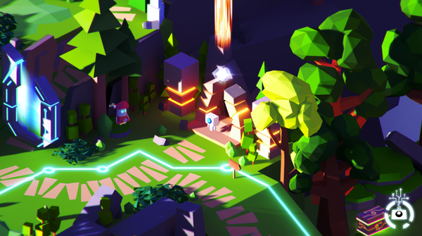 Algotics - a game about programming and its low-poly beauty - My, Indie game, Screenshot, GIF, Longpost