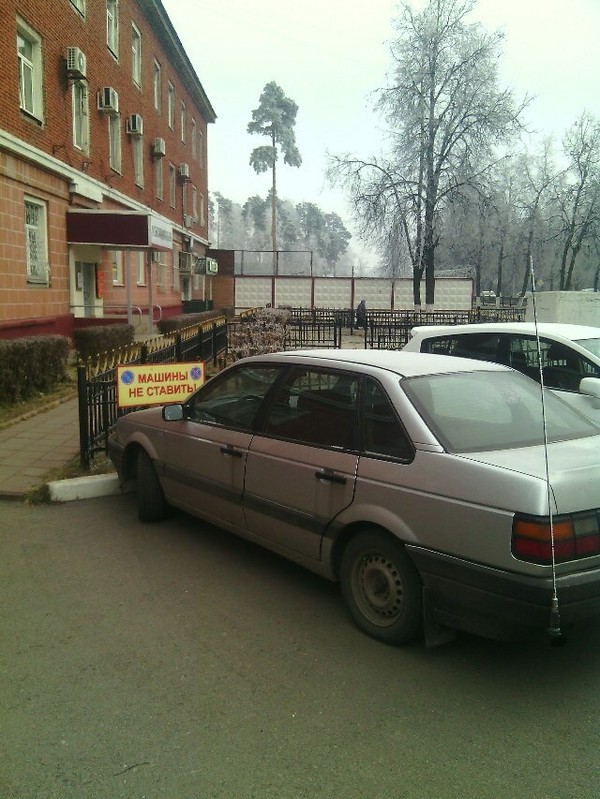 Walked through the city, and could not pass by ... - Irony, My, Неправильная парковка, Violation