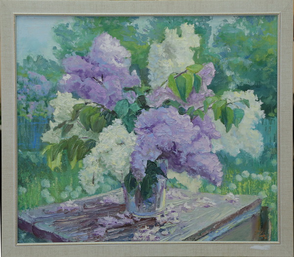 Lilac canvas/oil 60*70 - My, Public opinion, Painting, Sale