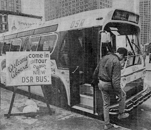 1972 год. Водяной бампер на автобусе. - Фотография, Ретро, Автобус, Интересное, Бампер