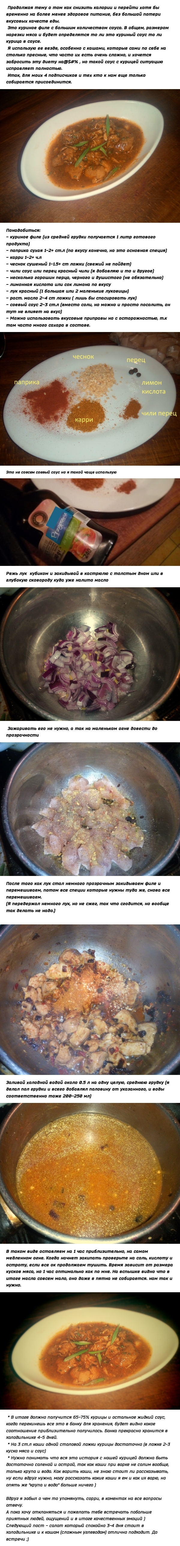 Не ударить в грязь лицом Соус с курицей или курица ко всему - Моё, Рецепт, Диета, Филе, Соус, Курица, Длиннопост, Похудение