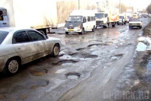 And the Lada-Kalina is a good car and the roads in Bryansk are excellent! - Bryansk, Road, Car, Miracle, Longpost, Politics