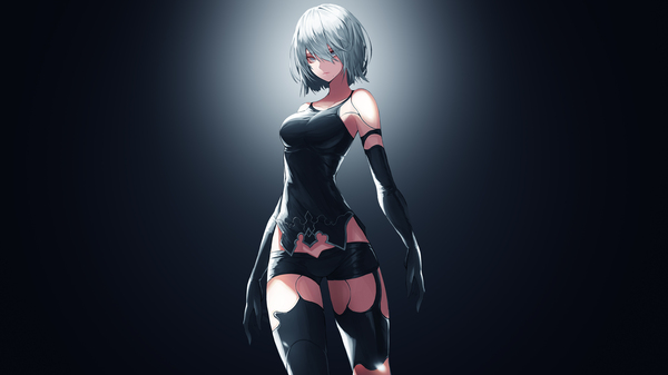 YoRHa Type A No.2 - Anime Art, Аниме, Не аниме, NIER Automata, Yorha unit No 2 type a