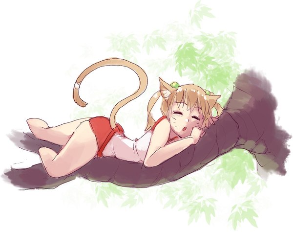 Neko-Emi - Рисунок, Аниме, Anime Art, Emi Ibarazaki, Katawa Shoujo, Визуальная новелла, Неко