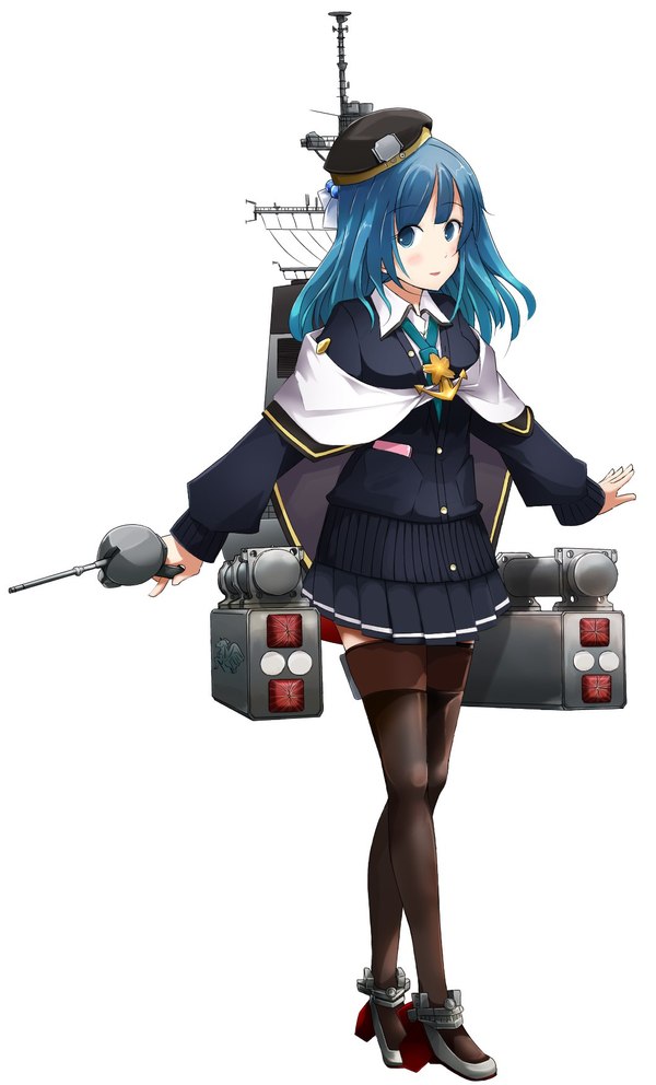 Kantai Collection Modern Warfare: DD-106 JS Samidare (Murasame-class destroyer) - Kantai collection, Anime art, Kanmusu, Samidare