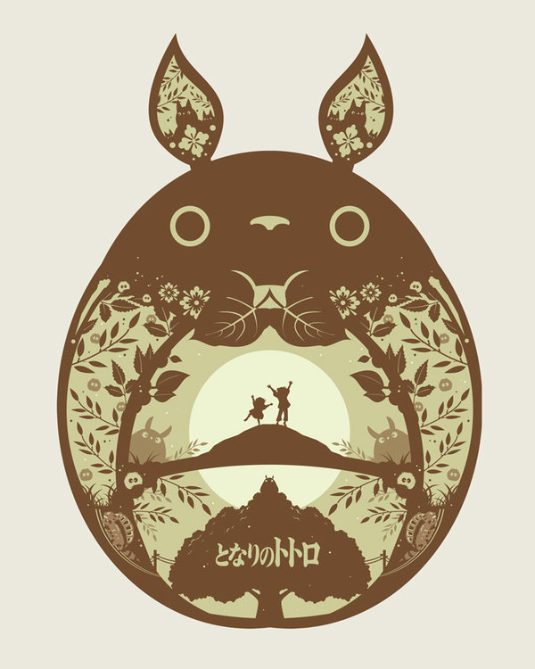 Art Compilation #7 - Cartoons, Totoro, Spirited Away, Princess mononoke, Studio ghibli, Art, Longpost