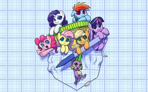 Pocket Ponies - My little pony, PonyArt, Mane 6, Spike