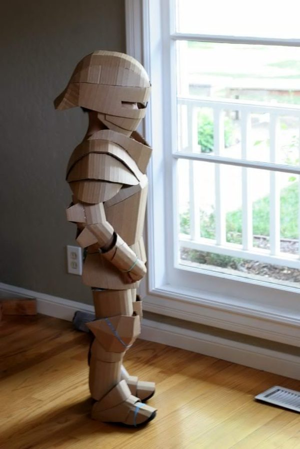 Knight of the cardboard box - Armor, Dad can, Costume, Father