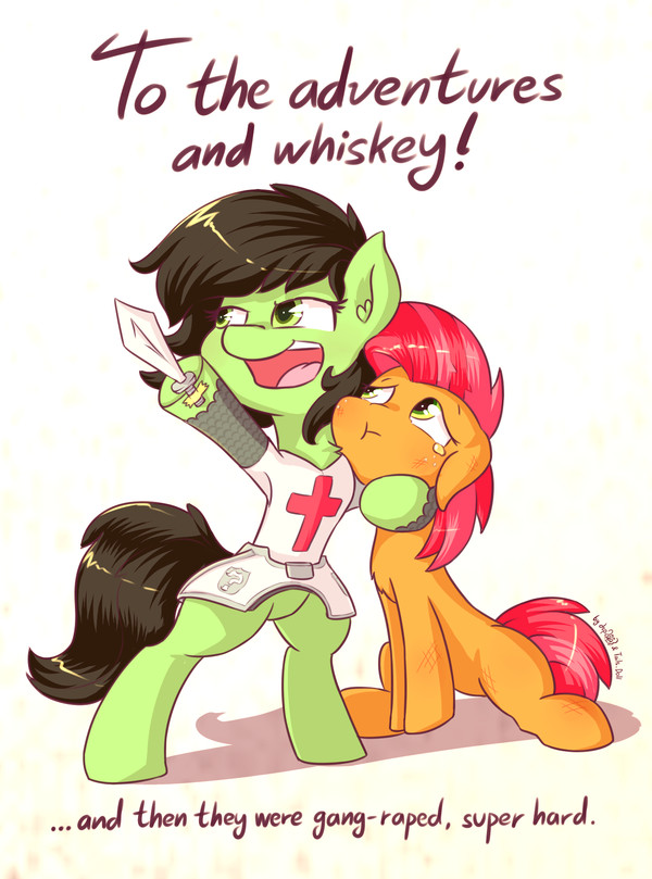 Adventure and whiskey! - My little pony, Babs Seed, Anonfilly